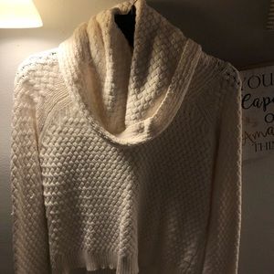 Chunky drop turtleneck sweater! So cozy:)